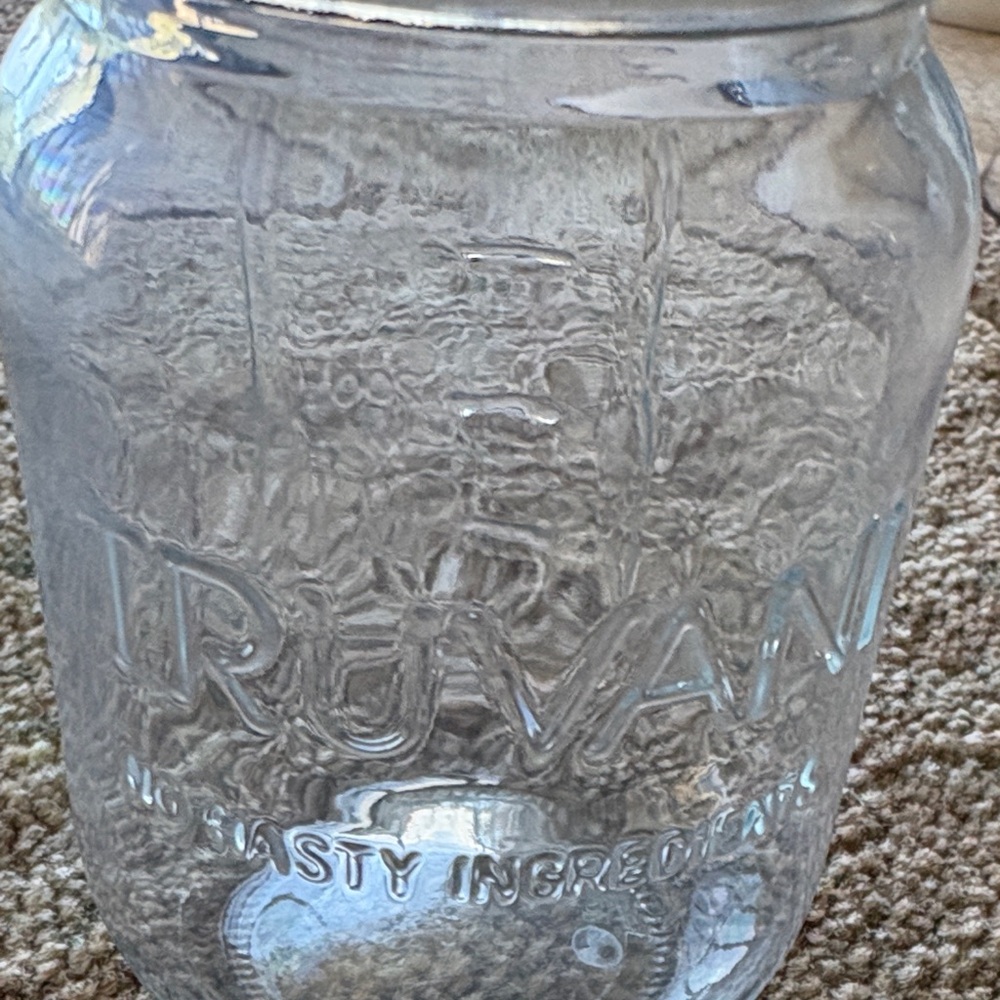 Truvani Mason Glass Jar with Gold Lid No Nasty Ingredients - Picture 3 of 5